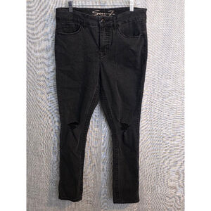 Women's Seven7‎ Black Distressed Jeans Size 12